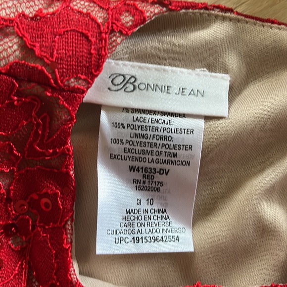 Bonnie Jean Christmas dress size 10 - Picture 5 of 5